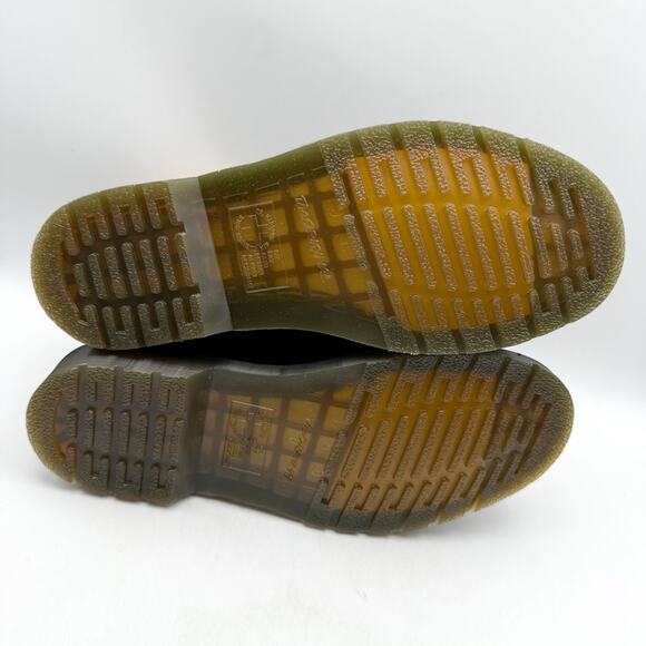 Dr. Martens 101 Yellow Stitch Ankle Boots Womens US 10 EU 42 Black Leather NWOB - Picture 12 of 13